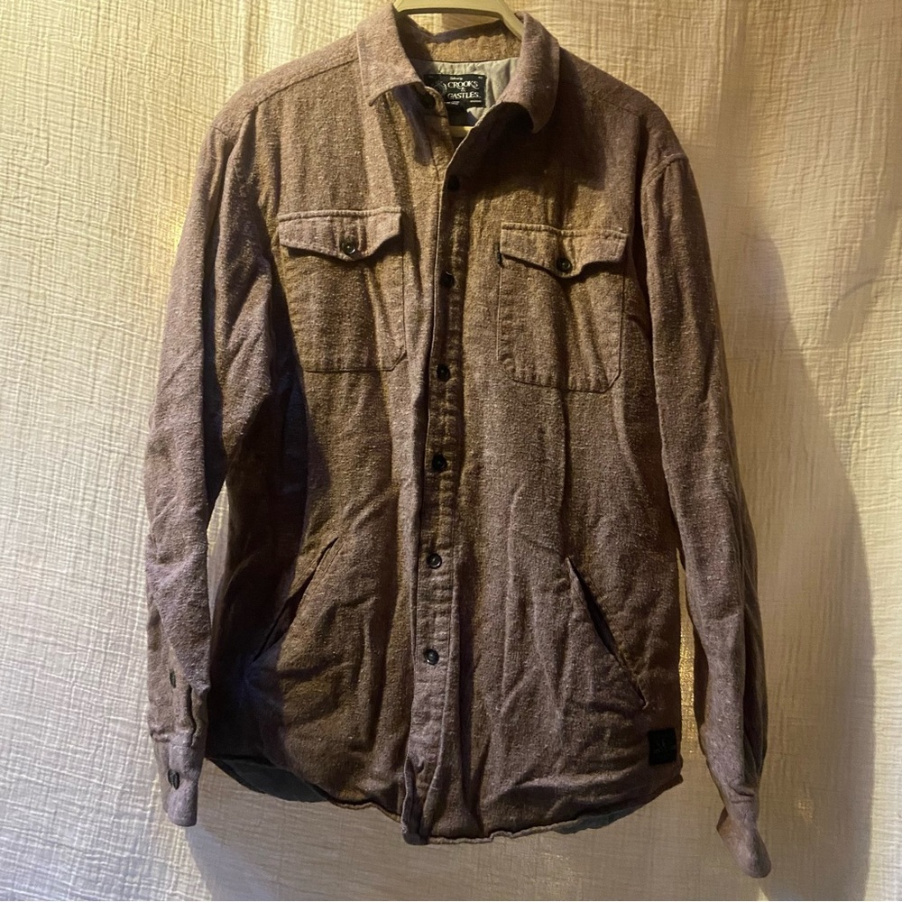 Brown Quilted Shacket